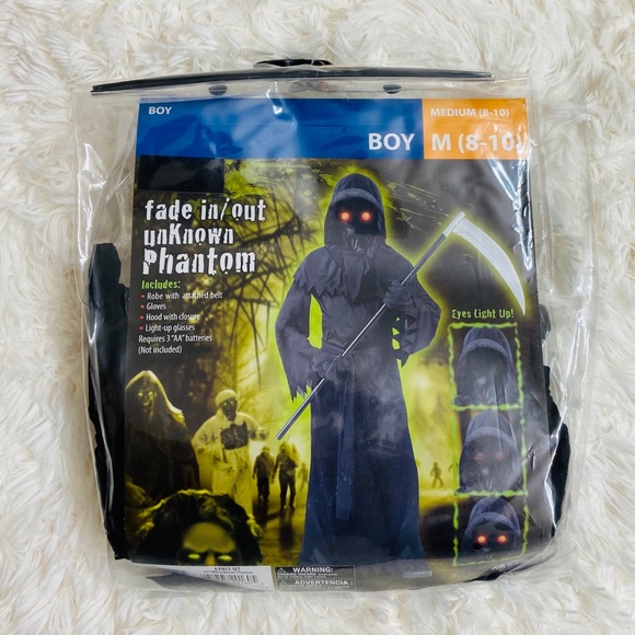 Fun World Costumes Scary Kids Fade Inout Unknown Phantom Costume